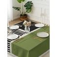 thumbnail image 3 of Sage Green Black Suqare Tablecloth - 54 x 54 Inch, Farmhouse Striped Modern Abstract Art Waterproof & StainResistant Tablecloth, Washable Oil-proof Table Cover for Dining/Party/Wedding/Camping/Buffet, 3 of 9