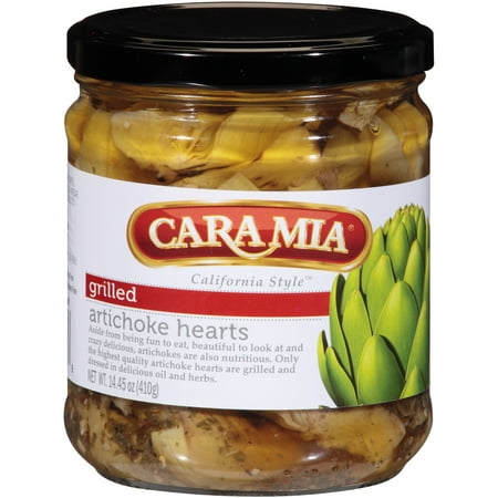 (6 Pack) Cara Mia Grilled Artichoke Hearts, 14 Oz (Best Canned Artichoke Hearts)