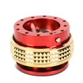 thumbnail image 1 of NRG Innovations SRK-210RD/CG Quick Release Kit (Red Body/Chrome Gold Pyramid Ring), 1 of 7