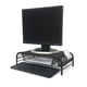 thumbnail image 1 of Mind Reader Monitor Stand, Ventilated Laptop Riser, Paper Tray, Storage, Office, Metal Mesh, 20"L x 11.5"W x 5.5"H, Black Mind Reader NA, 1 of 7