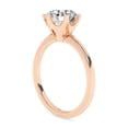 thumbnail image 4 of AFFY 2.00 Carat (ctw) 6-Prong Solitaire Engagement Rings For Women, Round Lab Created Moissanite Promise Ring For Her In 14k Rose Gold Over Sterling Silver | VVS1 Quality 2 ct Ring Size-10, 4 of 5