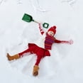 thumbnail image 3 of Kiskick Kids' Snow Shovel with Bright Colors Snow Shovel Toy for Kids Kids Winter Outdoor Snow Shovel Toy with Long Handle Colored Beach Sand Shovel for Boys, 3 of 8