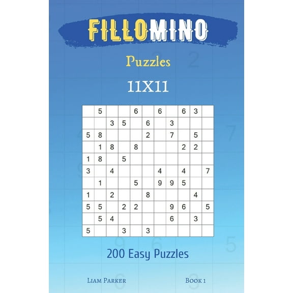 Fillomino Puzzles: Fillomino Puzzles - 200 Easy Puzzles 11x11 Book 1 (Paperback)