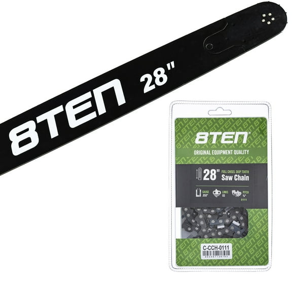 8TEN 28" Chainsaw Bar & Chain .050 3/8 93DL Husqvarna Echo MK1010297