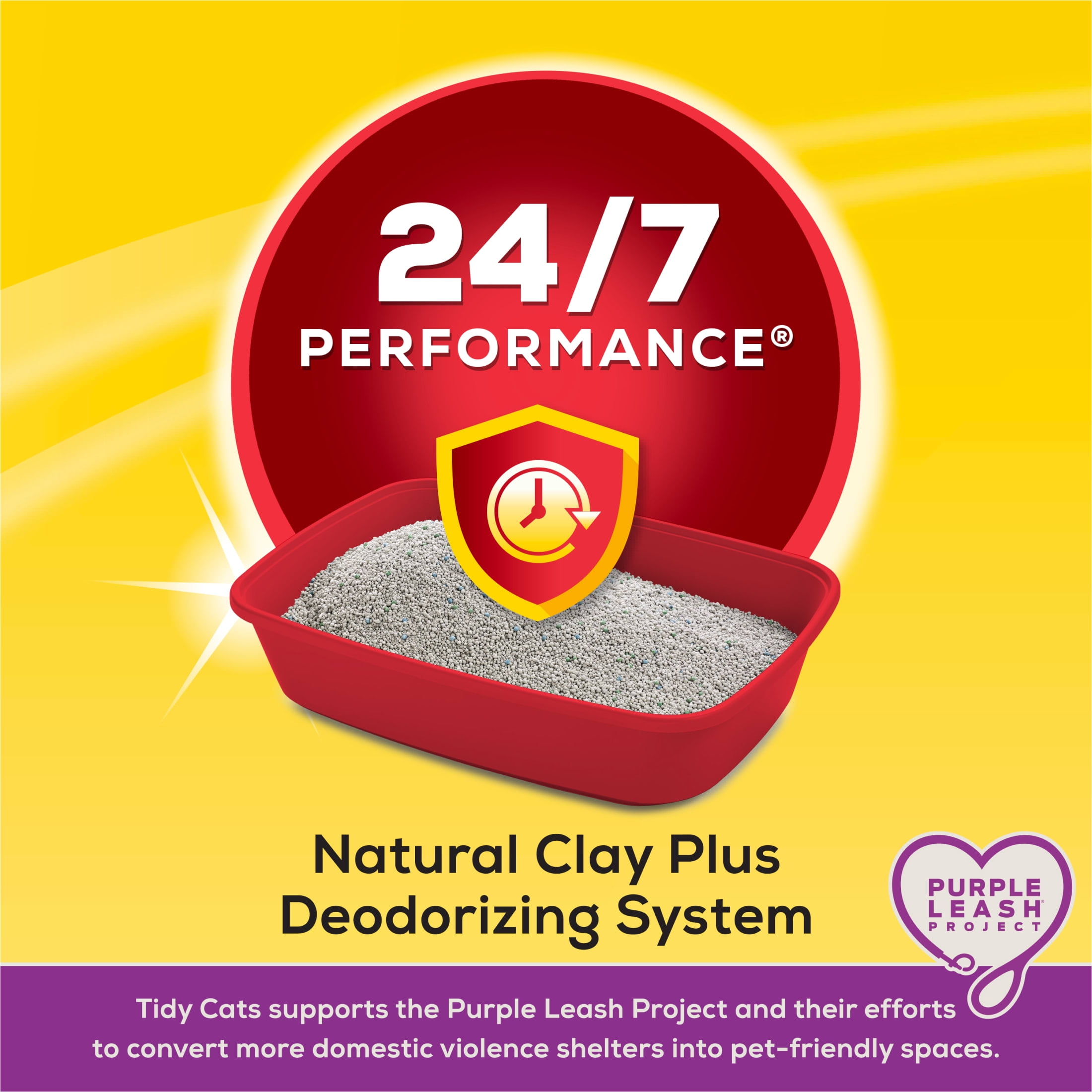 Purina Tidy Cats 24/7 Performance Clumping Cat Litter, Clean Linen Scent, 20 lb Jug