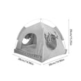 thumbnail image 3 of Pet Tent for Summer with Mosquito-Proof Mesh, Breathable Fabric & Portable Foldable Design, Suitable for Indoor Outdoor Cats, 15x15in by MPOISVA, 3 of 5