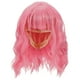 thumbnail image 1 of BRIGHTFUFU Peluca de pelo corto Peluca rosa corta Peluca rizada Peluca rosa con flequillo Peluca rizada Peluca rosa pastel Peluca hasta los hombros Peluca ondulada para mujeres, 1 of 1