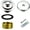 Chrome Plated, variant on Chrome Plated Bathtub Drain Kit - Universal Lift & Turn Tub Drain and Overflow Kit with Single Hole Faceplate, All Metal Solid Brass Bathroom Sink Drain for Fine/Coarse Thread, Complete Convers