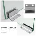 thumbnail image 4 of EXHUMKY 1 Set Silver Shower Door Bottom Guide for Glass Shower Doors and Bathroom Installation Needs, 4 of 5