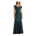 thumbnail image 1 of R & M Richards Robe en Dentelle pour Femmes, Verte, 14, 1 of 1