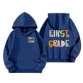 thumbnail image 6 of Yuannlog Womens Hoodies Casual School Season Stylish Back To School Print Sweatshirts Cozy Fleece Outerwear Fleece Pullover Tops Comfy, 6 of 6