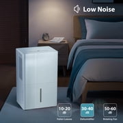 Auseo 35 Pint Dehumidifier, 3000 Sq.ft Coverage Area, 24H Timer & Sleep Mode, Filter Cleaning, Basement/Bedroom