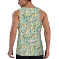 thumbnail image 3 of Easygdp Rabbit And Chick Men's Tank Top, Sleeveless Muscle T Shirts, Breathable, Quick-Dry, Loose for Gym, Running, Fitness - Medium, 3 of 9