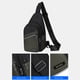 thumbnail image 5 of Bolsa bandolera para hombres y mujeres - Mochila multiusos para senderismo, bolsa mensajera de 30L con salida para auriculares, negra/gris/verde, 5 of 9