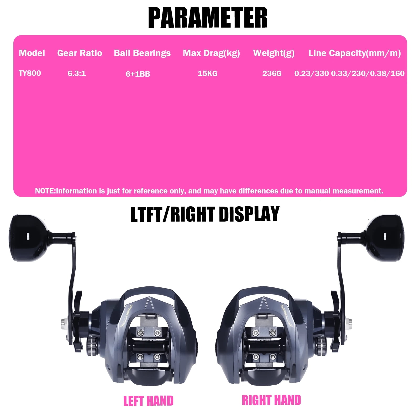 Sea Fishing Large Baitcasting Fishing Reel Saltwater Waterproof 6.3:1 15KG Drag Catfishing Trolling Metal Base