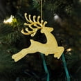 thumbnail image 7 of 6PCS Christmas Hanging Ornaments Christmas Tree Ornament Glitter Geetery Hanging Ornaments Xmas Holiday Home Decor/ Christmas Tree Deer Ornaments Gold 6Cm Beads Deer 6 Pack Opp, 7 of 7