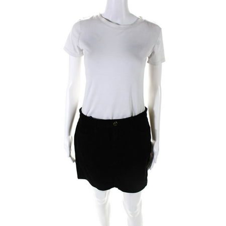 

J Brand Womens Corduroy Gwynne Mini Skirt Black Size 28