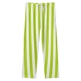 thumbnail image 4 of Bright Green And White Vertical Winter Female Pants Flannel High Waist Women Pants Lady Warm Straight Leg Plush Trousers, 4 of 7