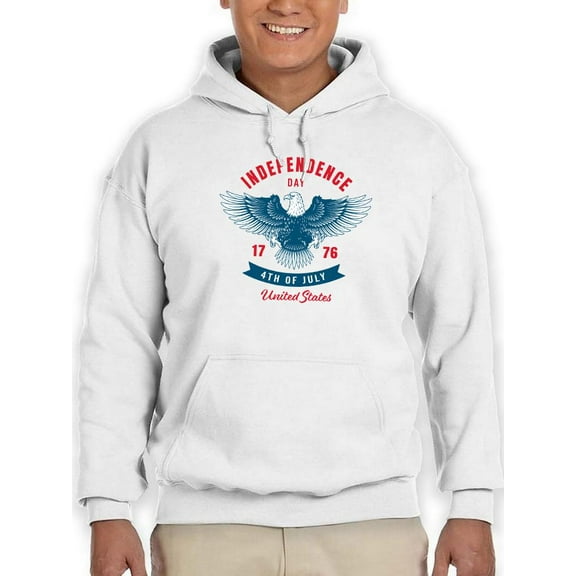Independence Day Eagle Hoodie Men -Image by Shutterstock, Male Small