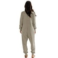 thumbnail image 7 of Weardear Jumpsuits for Women Dressy Casual Long Sleeve V Neck Oversized Rompers Baggy Overalls Lounge Pajamas Onesie Jumper, 7 of 7