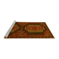 thumbnail image 2 of Ahgly Company Machine Washable Indoor Square Persian Yellow Traditional Area Rugs, 3' Square, 2 of 4