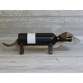 thumbnail image 3 of Portabotellas de madera con forma de perro salchicha, accesorios para vino, almacenamiento de botellas de vino, decoración para vino. Marron oscuro, 3 of 9