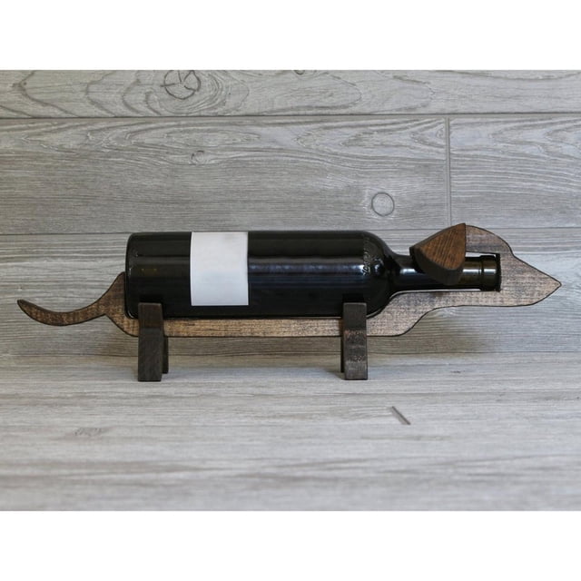 Dachshund de , soporte para vino, , decoración de almacenamiento, Dachshund, soporte decorativo para , estante para vino, Marron oscuro perfecl Titular de vino