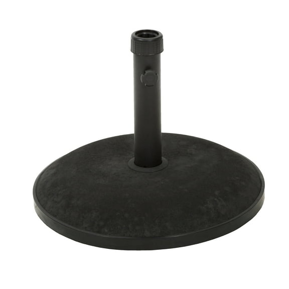 Langdon Outdoor 55 lbs Circular Concrete Umbrella Base, Black