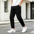 thumbnail image 2 of LODIENY Straight Leg Jeans for Men Slim Fit Cuffed Skinny Stretch Basic Denim Pants Black XXXXXL, 2 of 9