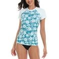 thumbnail image 6 of LRD Women's Short Sleeve Rash Guard Shirts UPF 50 Swim Shirt Surf Floral XXL, 6 of 6