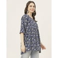 thumbnail image 3 of Moomaya 3/4 Sleeves Rayon Fit & Flare Top - Regular Fit Spring Fashion, 3 of 9
