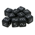thumbnail image 1 of Juego de 10 Dados D6 Sunnimix Negro Con Números Blancos Para juego de Mesa 16 mm, 1 of 8