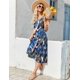 thumbnail image 5 of Vestido Zeagoo para mujer, estilo bohemio, estilo bohemio, de verano, con bolsillos, 5 of 7