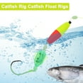 thumbnail image 4 of Unique Bargains Catfish Fishing Rigs Catfish Circle Hooks Peg Floats and Rattler Catfishing Equipment Catfish Float Rigs 40LB Fishing Line Red Yellow 1 Set, 4 of 7