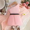 thumbnail image 5 of JUMEYU Baby Outfit Girl 2Pcs Toddler Baby Girl Skirt Set T-Shirt Top Elastic Waist A-Line Skirt Outfits 2T 3T (Pink,2-3 Years), 5 of 9