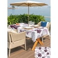 thumbnail image 5 of Outdoor Tablecloths with Umbrella Hole & Zipper, Shell Coral Coastal Tablecloth Rectangle 60x84 Inch, Nautical Summer Beach Ocean Sea Waterproof Table Cloth, Patio/Pool/Picnic Table Covers, 5 of 8