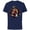 Navy, variant on Marvel Studios Deadpool & Wolverine with Claw-Slashed Icon - Short Sleeve Cotton T-Shirt for Adults - Customized-Black