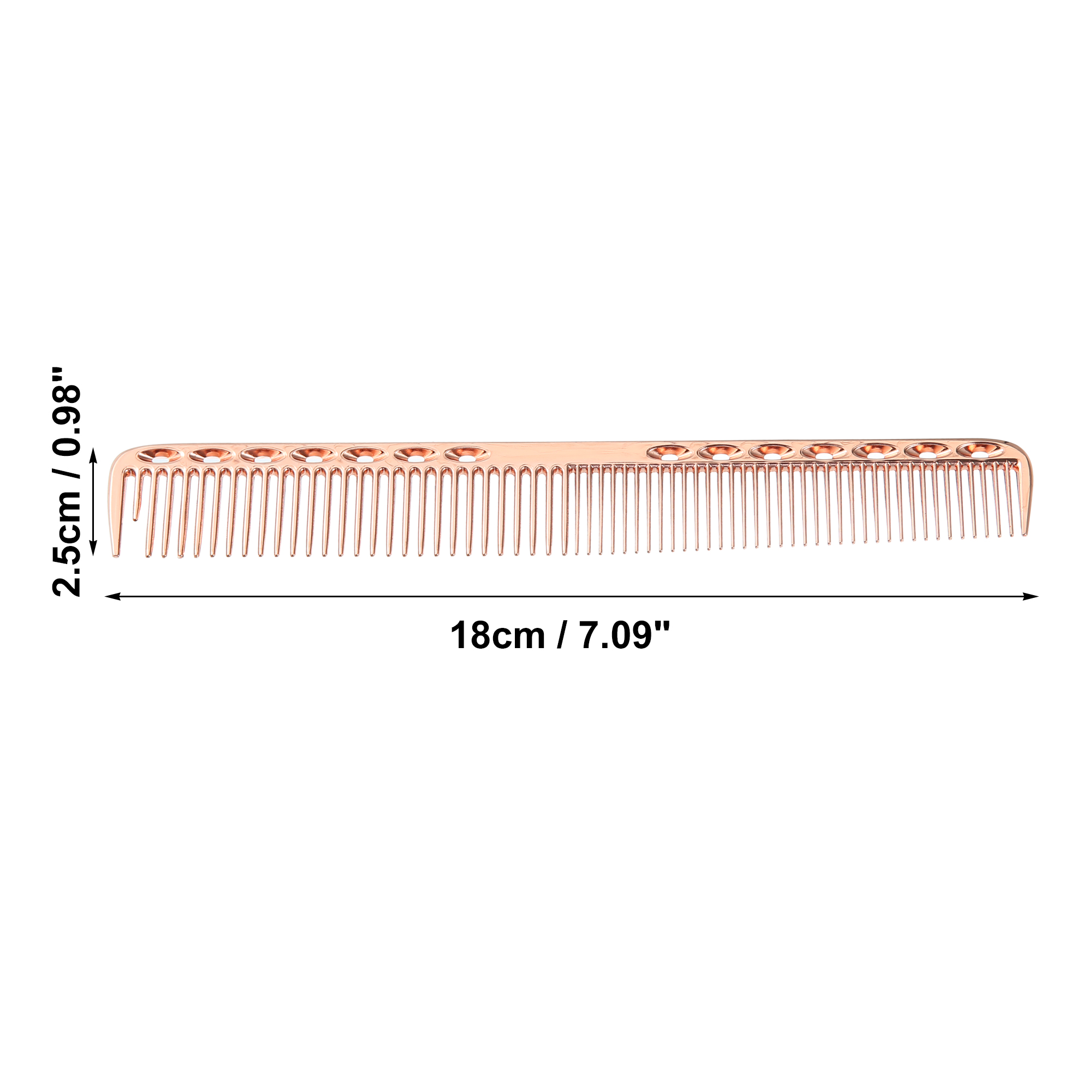 Unique Bargains 1 Pc 7.08" Hair Comb Detangling Dressing Comb Rose Gold Tone