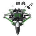 thumbnail image 3 of Avión RC listo para volar, portátil, fácil de controlar, avión de control remoto, para exteriores verde 1 Batería, 3 of 6