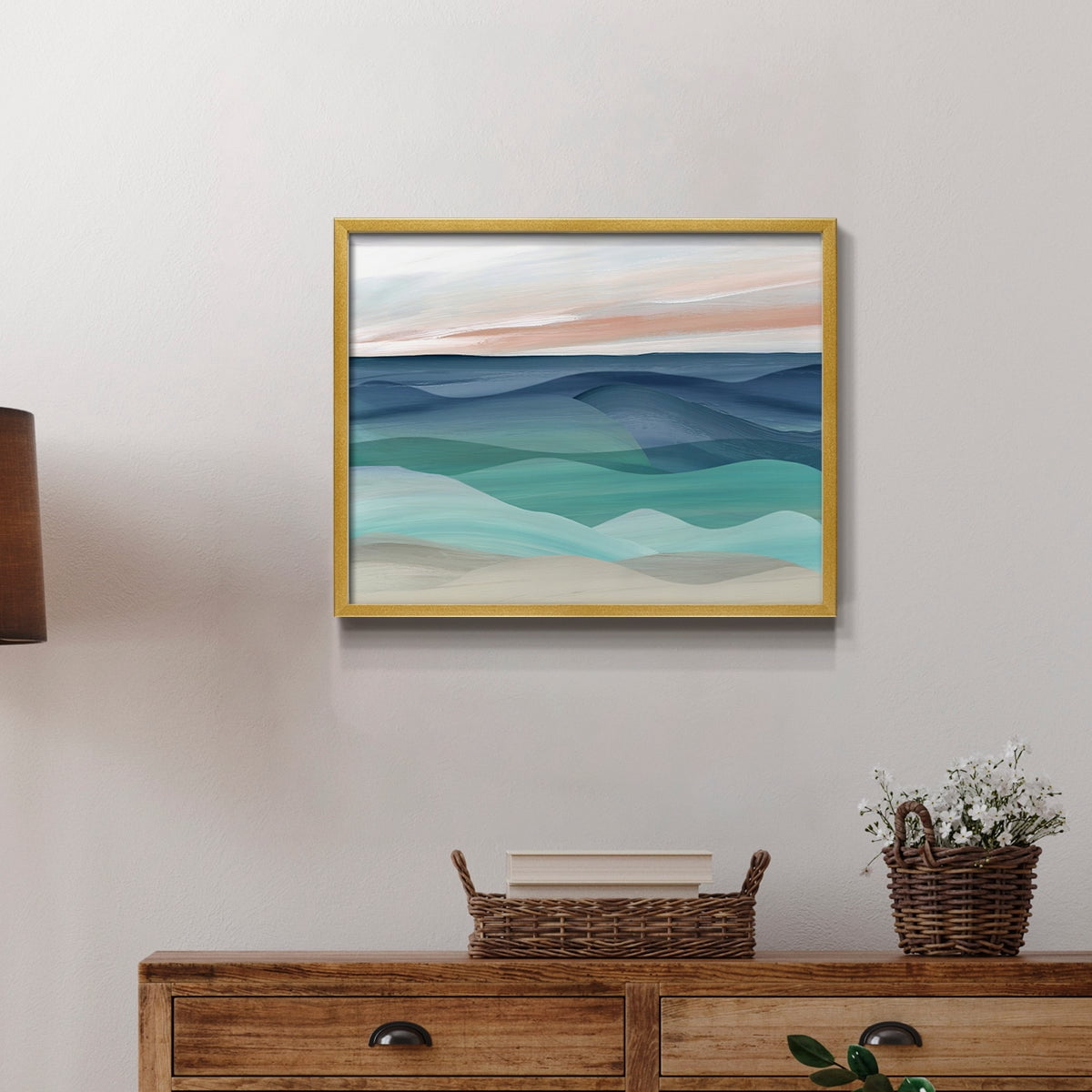 Shifting Seas by Carol Robinson - Restickable Framed Giclée Print