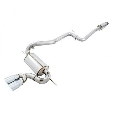 Ford Focus ST Touring Edition Cat-back Exhaust - Resonated - Chrome Silver Tips AWE Tuning 3020-32038
