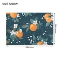 thumbnail image 4 of Yayeee Bath Rug for Bathroom Floor Non Slip Contour Fluffy Soft Absorbent Mat, 20"x24", Blue Oranges, 4 of 7
