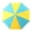 Blue Yellow, variant on 1:64 Scale Beach Sun Umbrella Model, Miniature Furniture for Dollhouse Room Bonsai Decor Accessories, Aquarium Decoration Durable - , Yellow