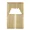 Gold, variant on Gorgeous Home Linen Short Window Treatment Kitchen Curtain Voile Sheer Rod Pocket Light filtering 2 Tier panels and Matching Swag Valance Hunter Green Color 3pc Set