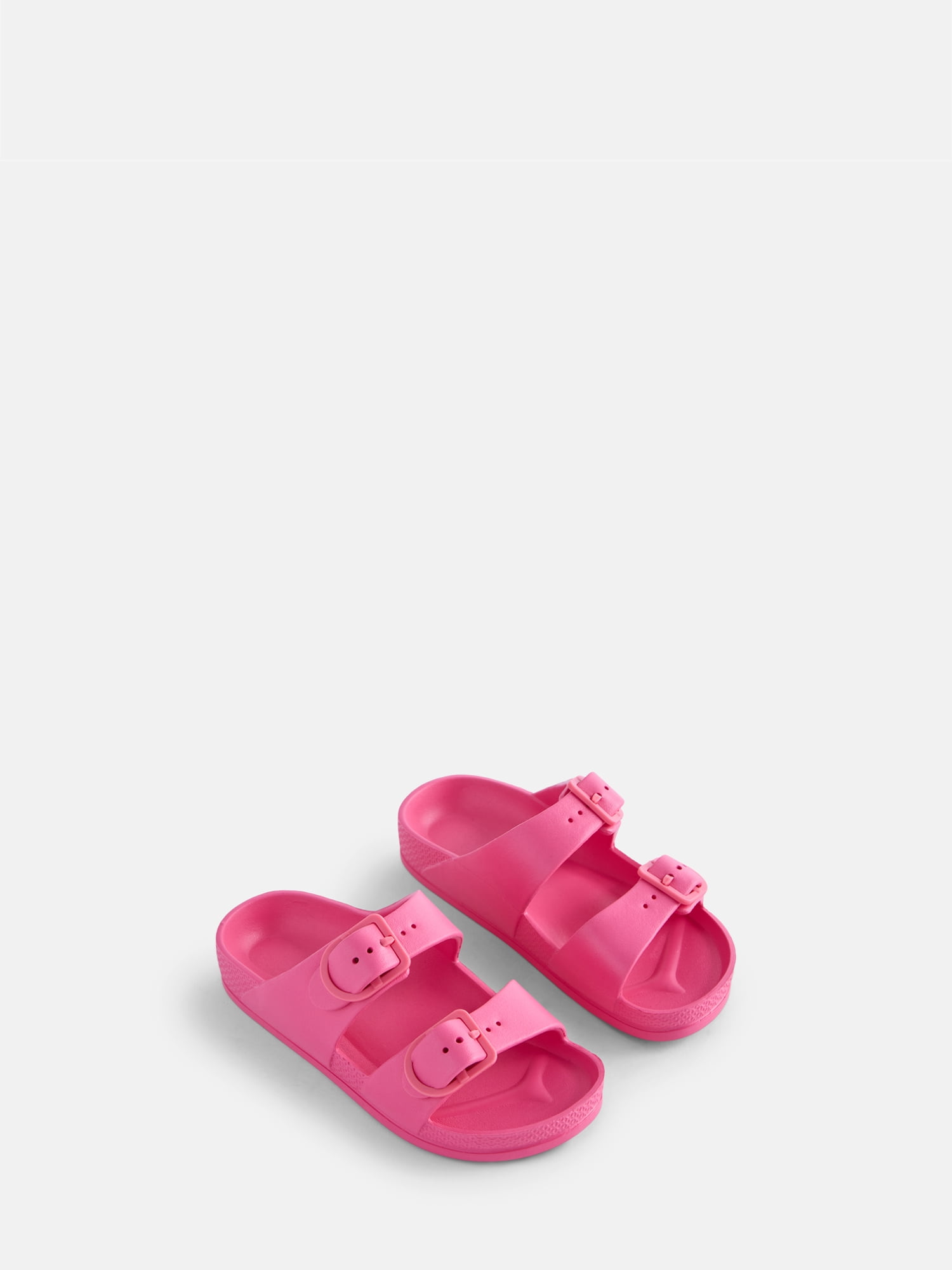 Wonder Nation Kids Two Buckle Footbed Slide Sandals