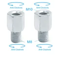 thumbnail image 1 of 2pcs Scooter Motorcycle Rear Mirror Adapters M10 10MM M8 8MM 6MM Clockwise Anti-clockwise Right Left hand thread Changing Screw, 1 of 7