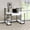 White+Black, variant on Rectangular Office Desk with Storage Compartments / Support Recording Equipment