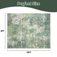 thumbnail image 5 of SIXHOME 8'x10' Abstract Area Rugs Modern Soft Washable Rug Neutral Non-Slip Indoor Rug for Living Room Bedroom Dining Room Office Lightweight Foldable Carpet Ideal for High Traffic Areas Green, 5 of 7