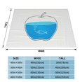 thumbnail image 6 of Glass Water Fish Throw Blanket, Soft Blanket Keeps Warm All Seasons, Lightweight Warm Blanket For Sofa Bed Sofa - 50"x40", 6 of 8