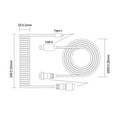 thumbnail image 4 of ziyahi USB Type C Cable Universal Charging Type C to USB for Mechanical Keyboard, 4 of 5